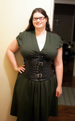 Corset via HotCorsets.uk and dress from Trashy Diva