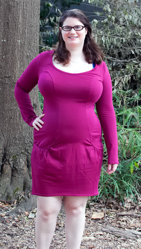 Full Bust Friendly Dress Review: The Kieska Long Amarantowa Dress by ...