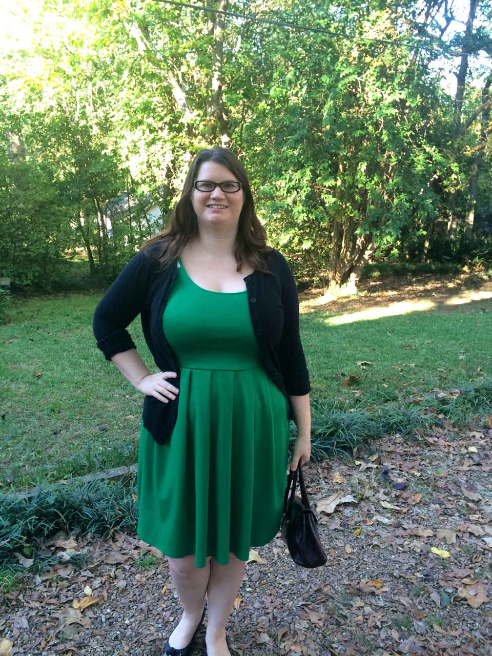 Derica Dress with Cardigan - The Full Figured Chest